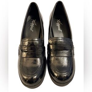 Xappeal Black Patent Penny Loafers